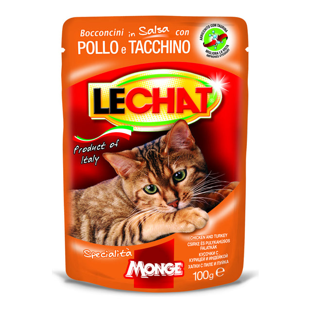 Bocconcini Lechat Pollo/Tacchino 100gr Monge