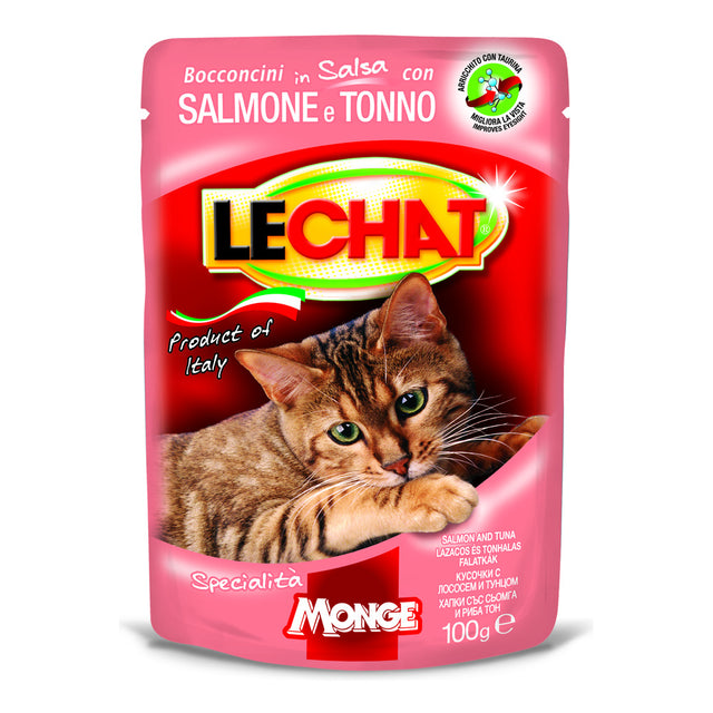 Bocconcini Lechat Salmone/Tonno 100gr Monge