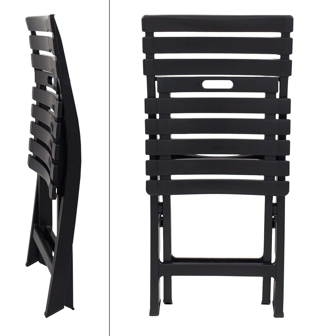 Set Tavolo Nettuno Antracite + 4 sedie Birki