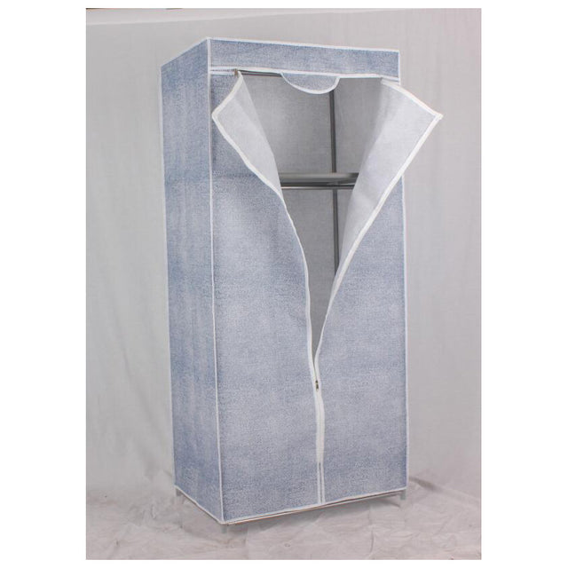 aneta armadietto in tnt 1 ripiano con zip 67x43x150cm ean 9972016224026