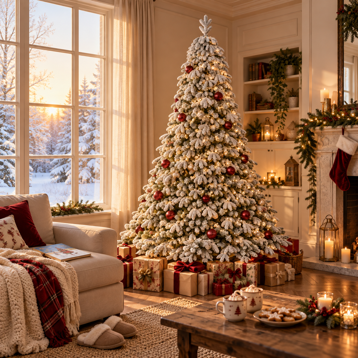 Albero Di Natale Pandora 210 Cm Innevato Raelistic