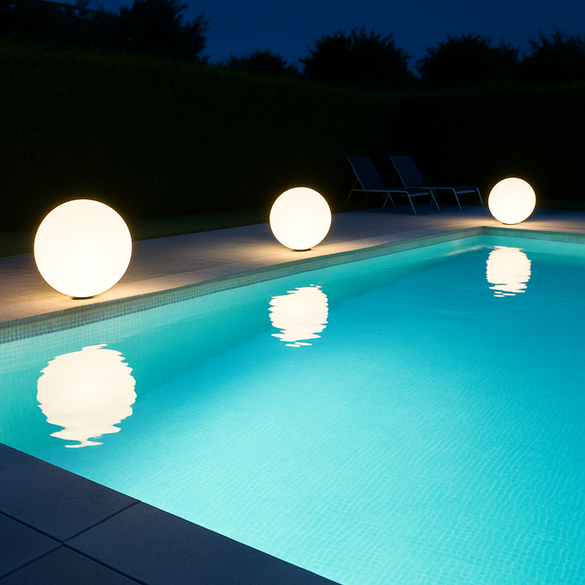 Globo Led Solare ø30cm Luce Multicolor