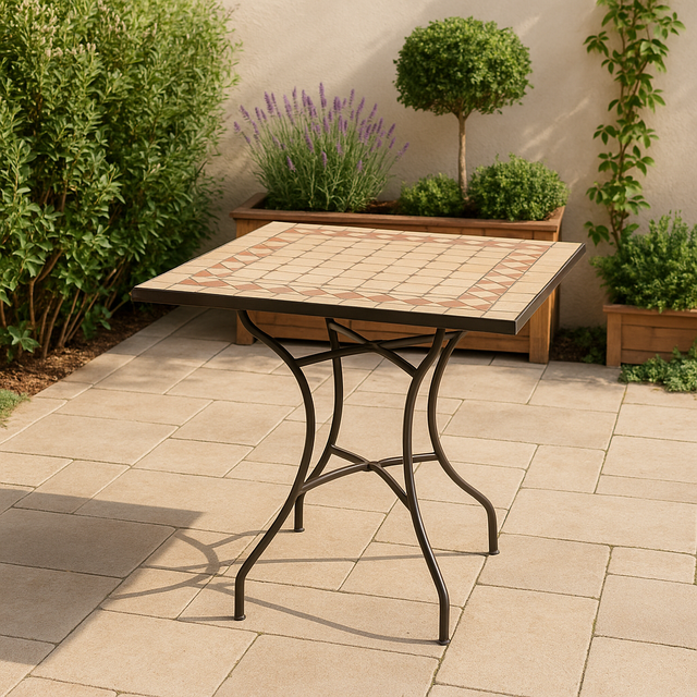 Tavolo Mosaico Anzio 80x80 H75cm