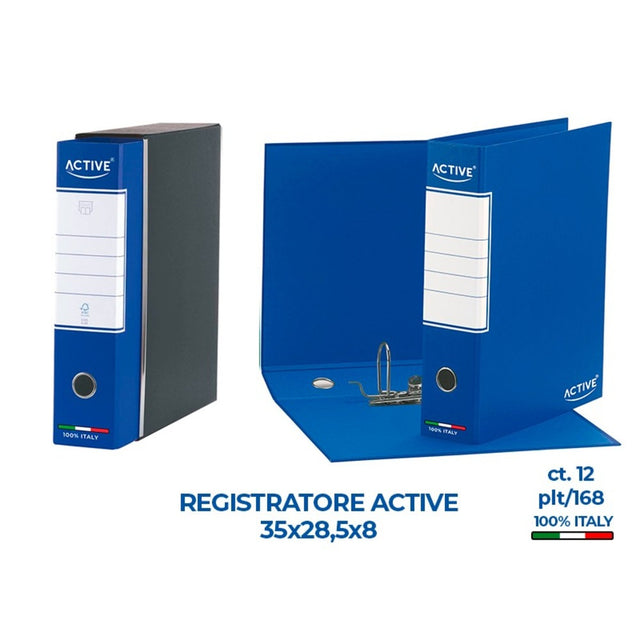active raccoglitore fatture active blu dorso 8 cm ean 8052961874369