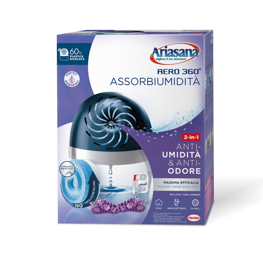 ariasana kit ariasana aereo 360 1 ricarica lavanda 450gr ean 8004630921799