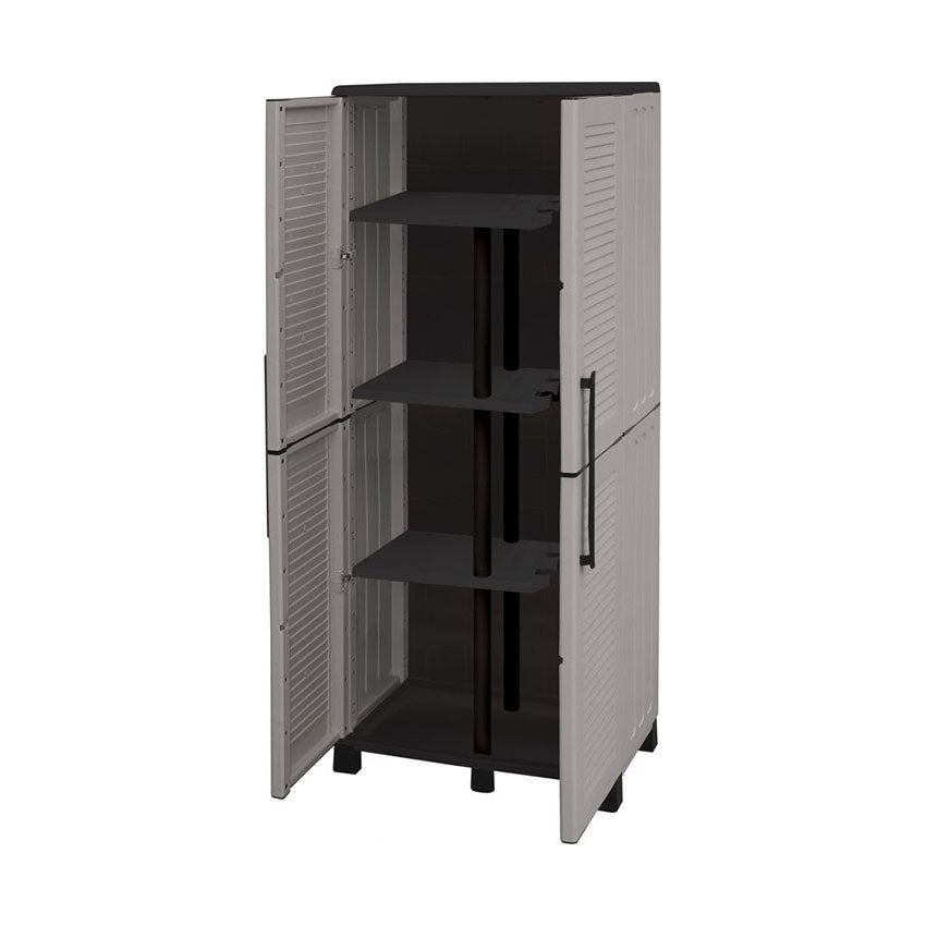 Mobiletto Porta Stampante Logan - 2 Ante, 2 Scomparti Regolabili, Quercia/nero, 51x60.5x54cm - Foto 7