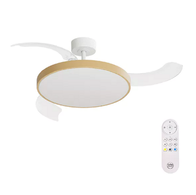 arteconfort ventilatore da soffitto shiro con luce d 107 30w ean 8435486156033