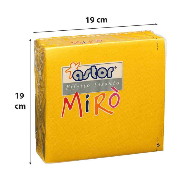 astor tovaglioli 2 veli 38x38 40pz giallo ean 8000875019239