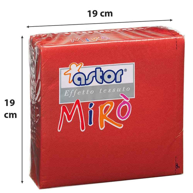 astor tovaglioli 2 veli 38x38 40pz rosso ean 8000875019215