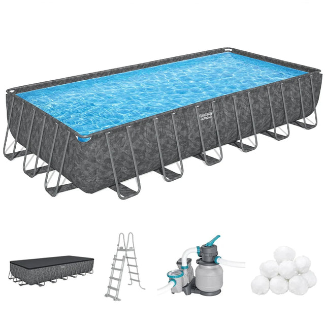 bestway piscina apx grigia 365 732x366x132m ean 6941607365830