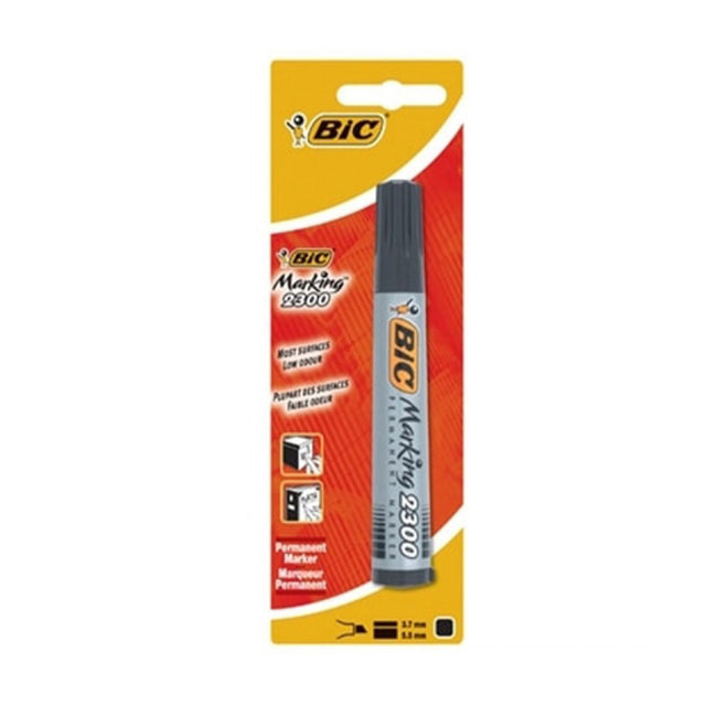 immagine-1-bic-italia-marker-2300-bic-nero-punta-scalpello-ean-3086122301093