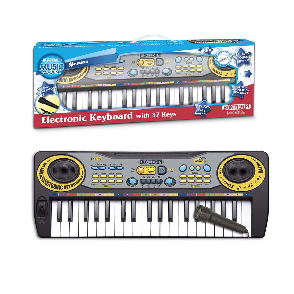 bontempi tastiera 37 tasti con microfono 12 3730 bontempi ean 0047663337760