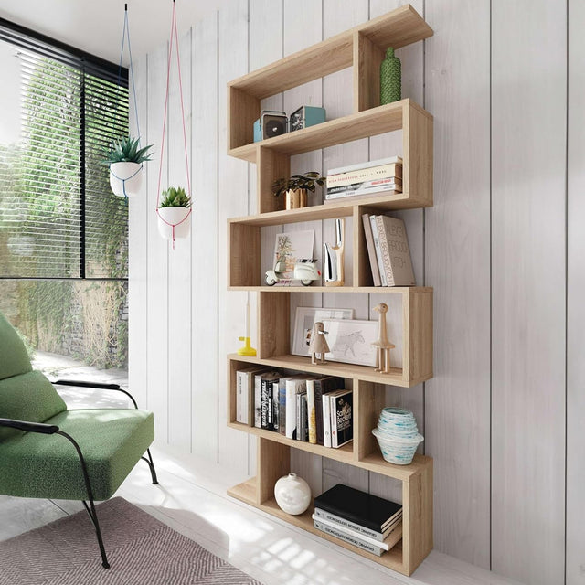 calitan libreria aura 10 vani rovere 80x25x191cm ean 8051944719031