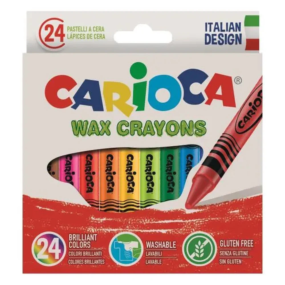 carioca pastelli a cera carioca 24 pz ean 8003511423667
