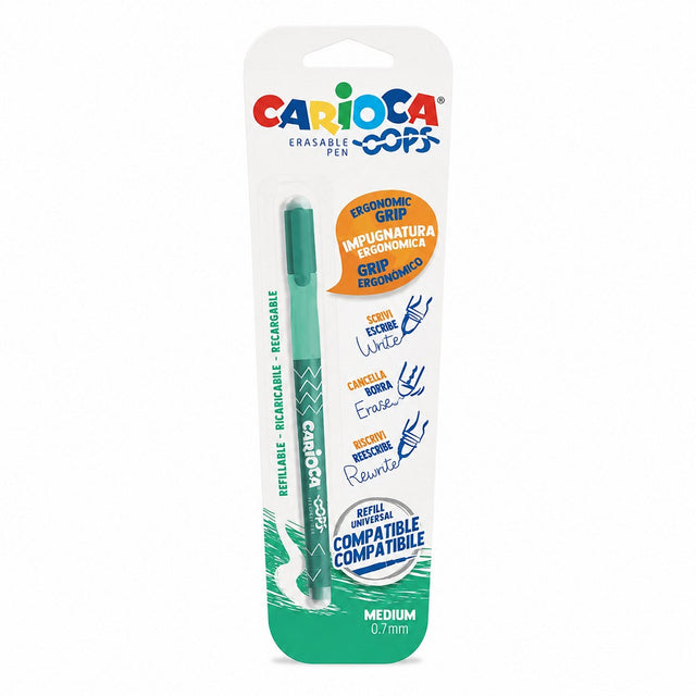 carioca penna carioca cancellabile ops verde con cappuccio ean 8003511440367