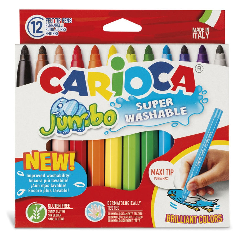 carioca pennarelli jumbo carioca 12 pz ean 8003511405694