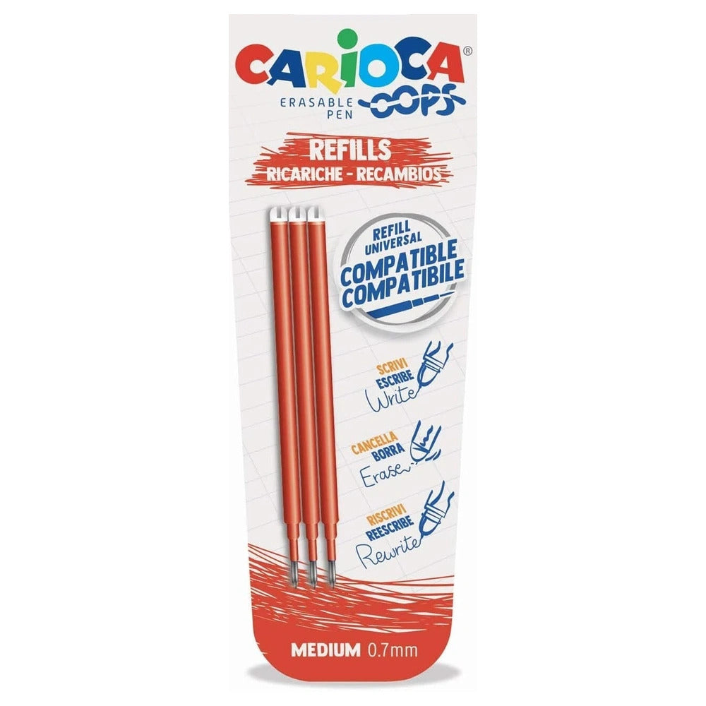 carioca refill rosso penna cancellabile ops carioca 3pz ean 8003511430412