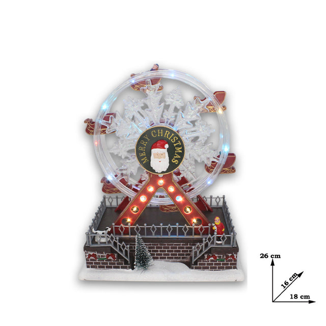christmas collection ruota panoramica con movimento led e musica ean 8059529970020