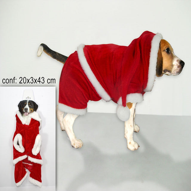 christmas vestitino per cani di babbo natale ean 8033113107443
