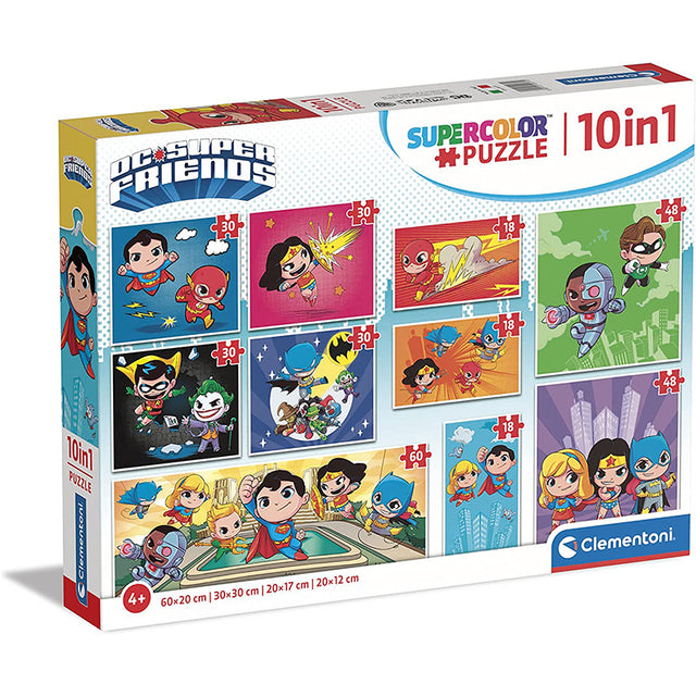 clementoni clementoni puzzle 10in1 dc comics 20272 ean 8005125202720