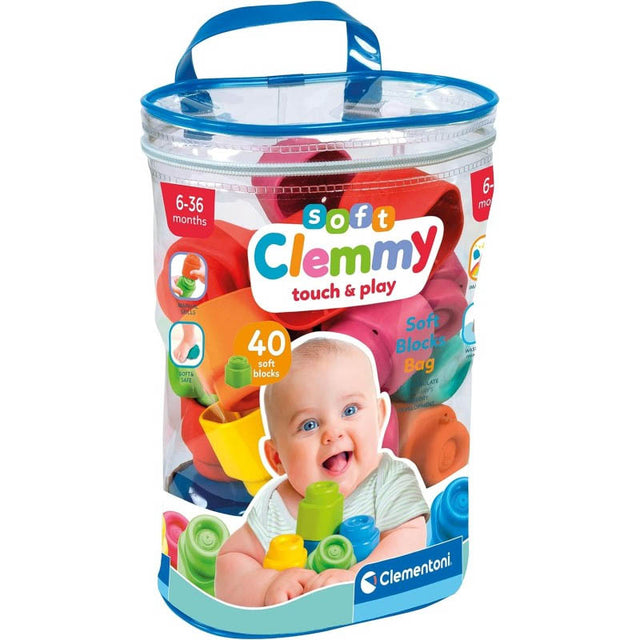 clementoni soft clemmy 40 mattoncini per costruzioni ean 8005125178780