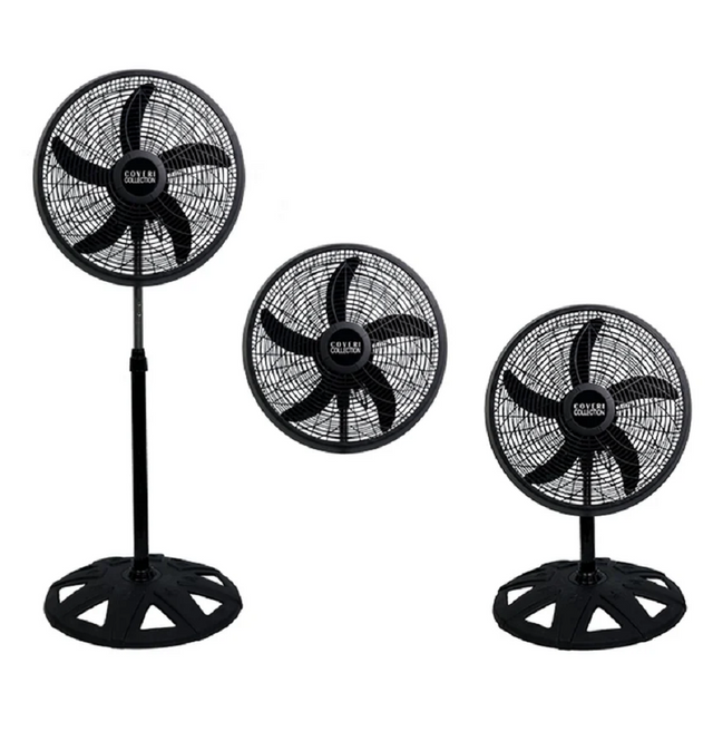 coveri ventilatore piantana nero 3 in 1 50x130 cm 75 w ean 8024972109310