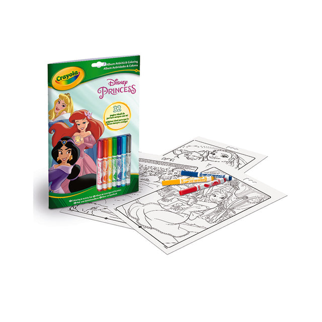 crayola album attivita colorare princess 5897 ean 5010065058071