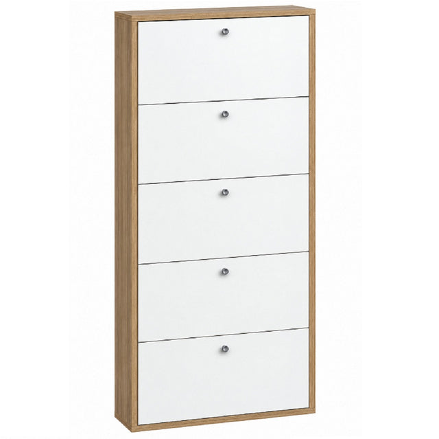ctf scarpiera forio slim 5 ante bianc a e noce ean 8058333537436