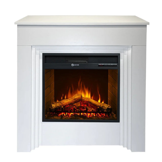 divina fire camino elettrico da terra bellini legno bianco ean 8056157809104