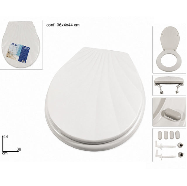 due esse distribuzione copriwater universale in plastica bianco ean 8034048591185