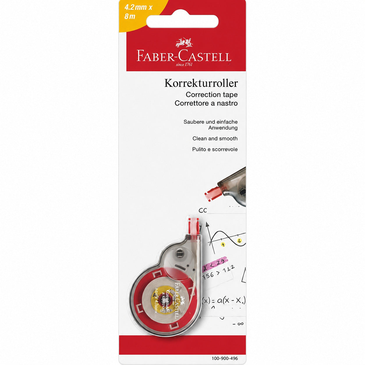 faber castell correttore a nastro faber castell 8m x 42mm ean 9556412700010