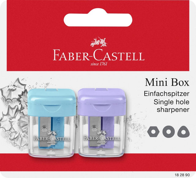faber castell temperamatite manuale 1 foro set 2pz ean 4005401828907