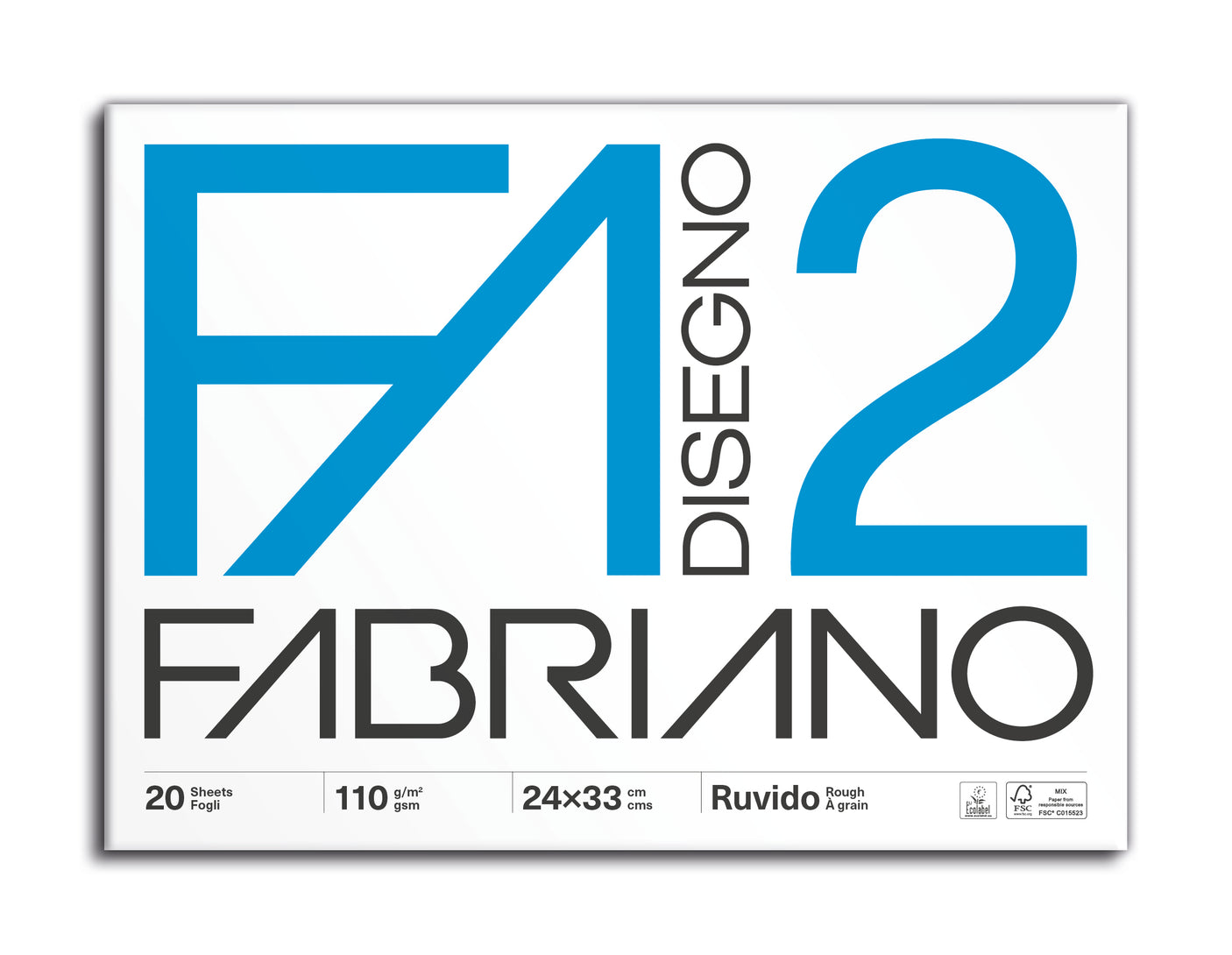 fabriano blocco disegno fabriano f2 ruvido 110gr 24x33 cm ean 8001348161400