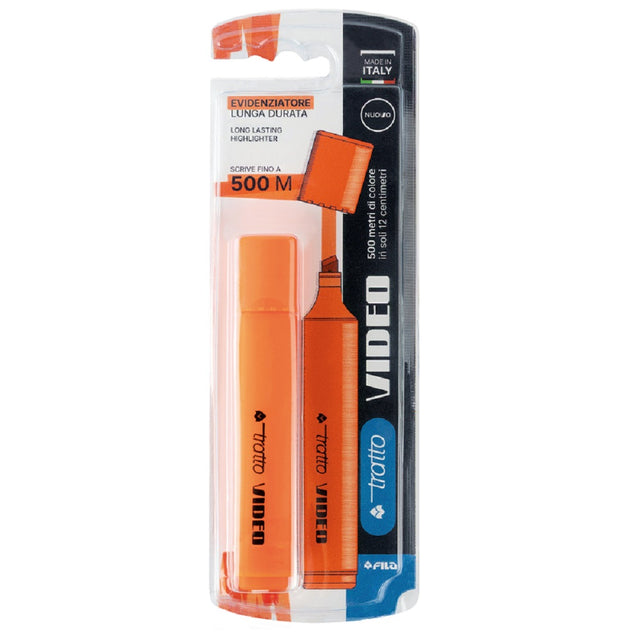 fila evidenziatore tratto video arancione 1 pz ean 8000825042669