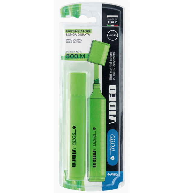 fila evidenziatore tratto video verde 1 pz ean 8000825042621