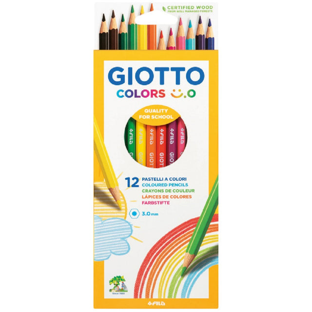 fila pastelli giotto color mina d 3 mm 12 pz ean 8000825056390