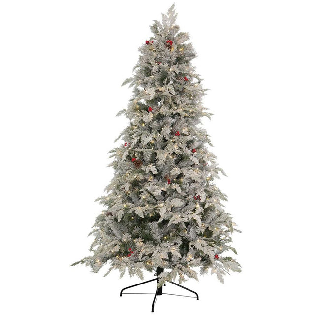 immagine-1-flora-albero-di-natale-sole-270cm-floccato-con-led-ean-8009534105474
