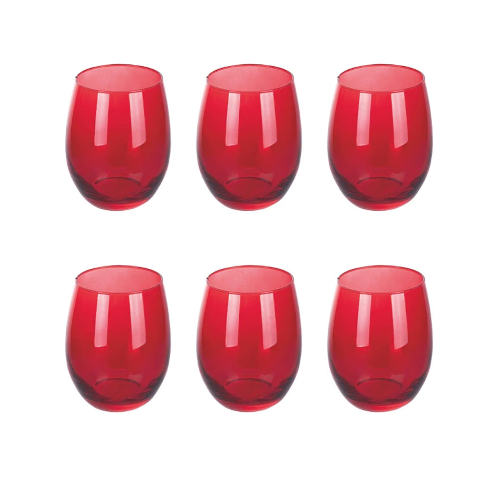 galileo casa bicchieri 6 pezzi 550ml rosso ean 8056159240523