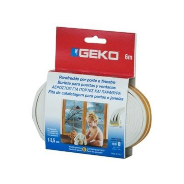geko parafreddo in gomma bianco 6m ean 8014846100079