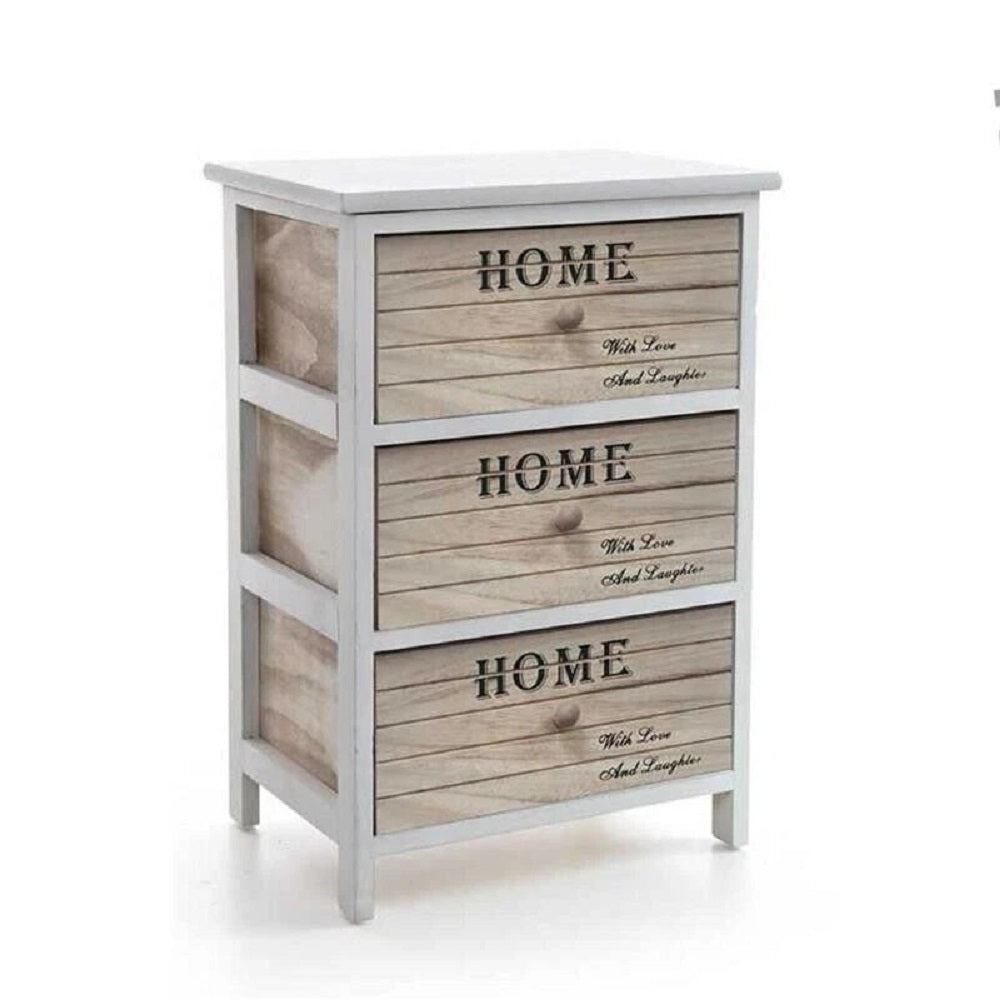 gicos cassettiera 3 cassetti in legno decorata home 40x29x58 cm ean 8025569815850