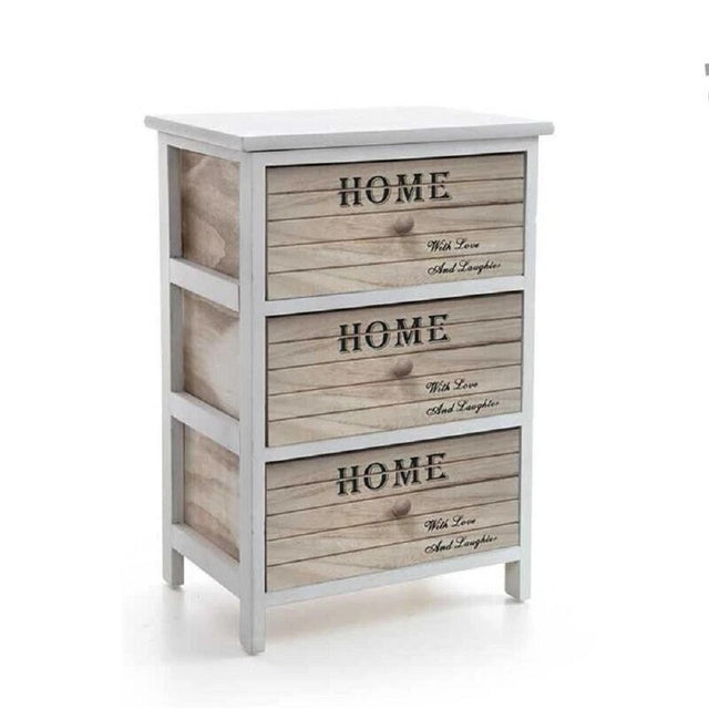 gicos cassettiera 3 cassetti in legno decorata home 40x29x58 cm ean 8025569815850