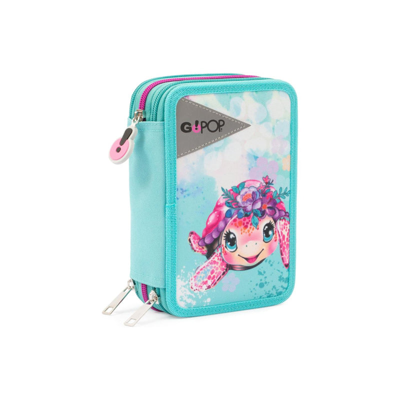giochi preziosi astuccio 3 zip turtle gopop bloom ean 8056379191223