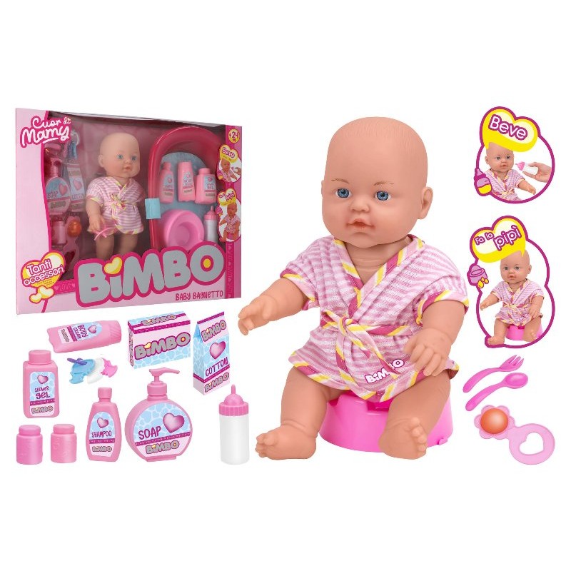 globo bambola che beve e si bagna 31 cm ean 8014966424864
