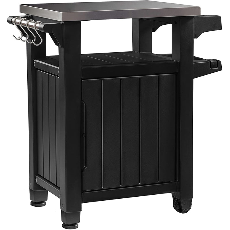 keter tavolino unity per bbq resina grafite 70x54x90cm ean 7290106931374