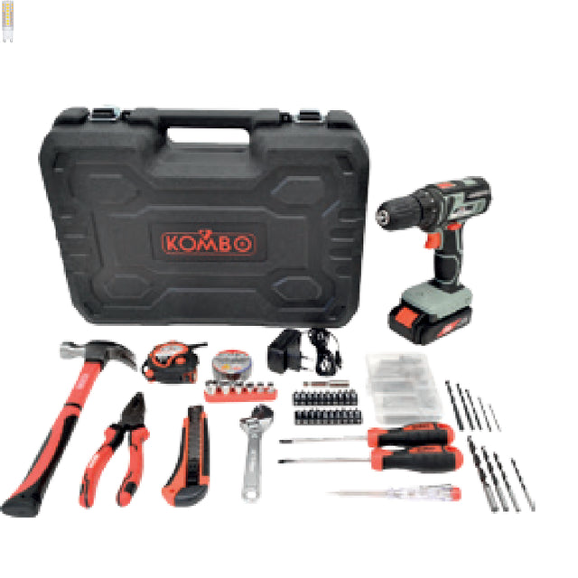kombo trapano avvitatore 20v valigetta 127 accessori ean 8055384193109