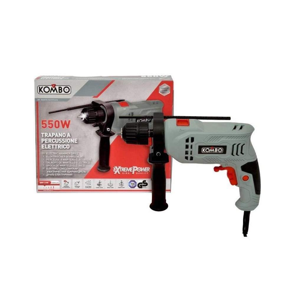 kombo trapano percussione 550w 10mm k0598 ean 8055384190894