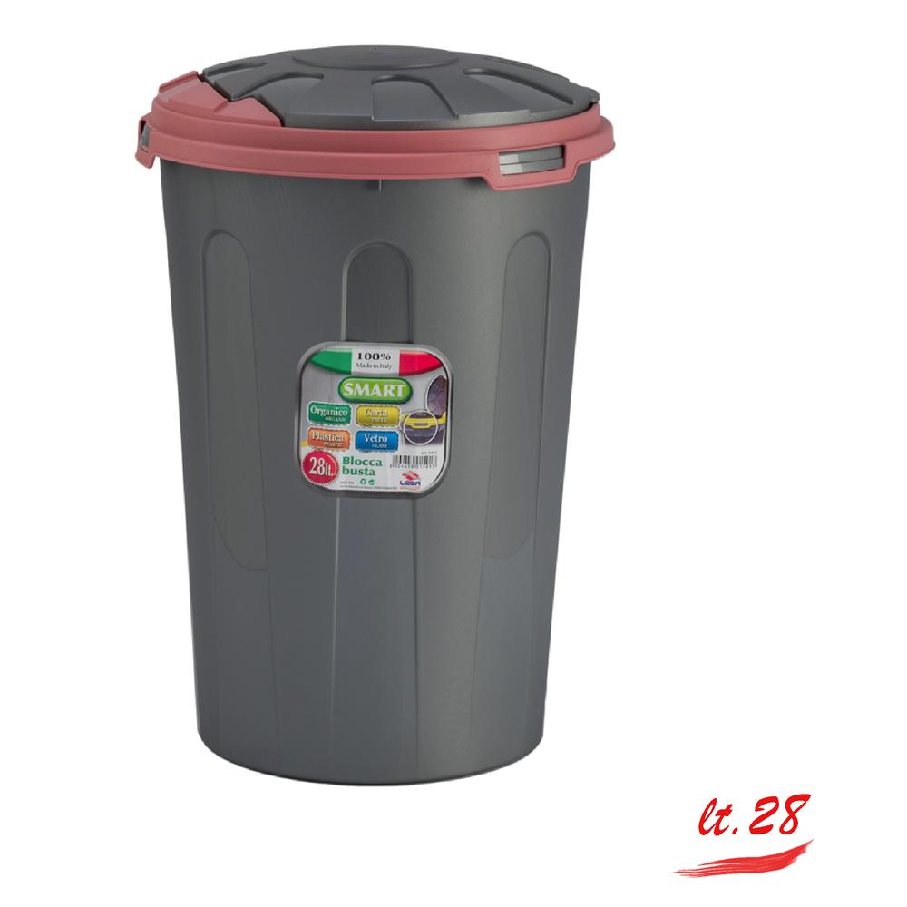 lega pattumiera bidone smart 28lt colori assortiti ean 8004459015013