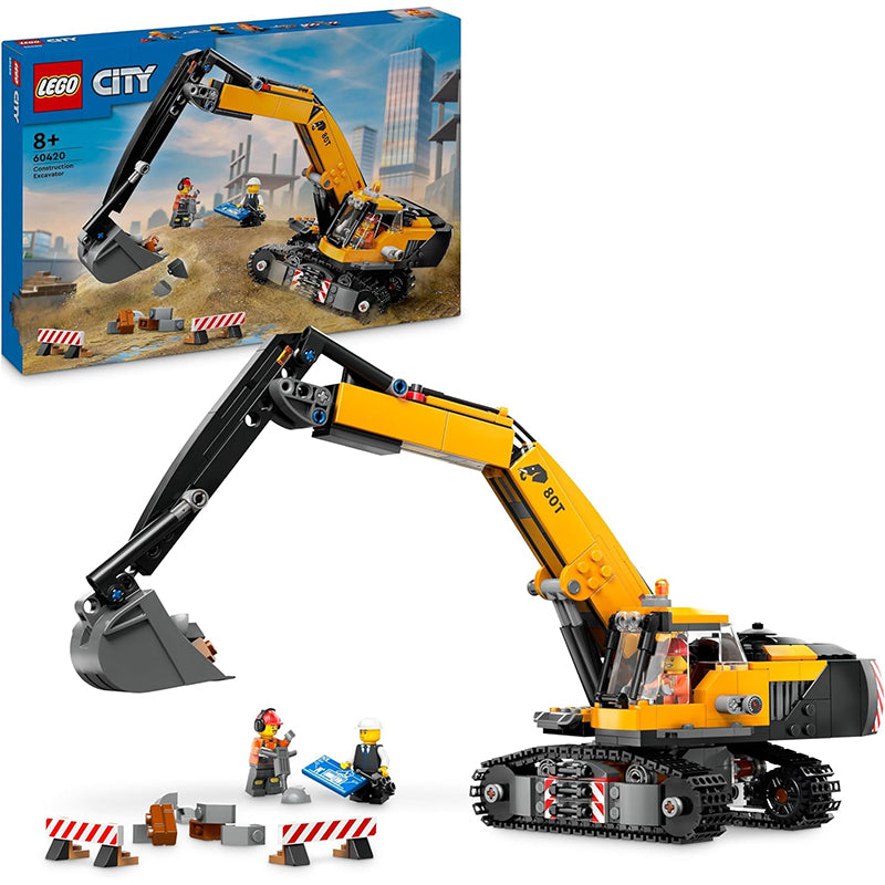 Lego City 60420 Escavatore Di Cantiere Giallo - Main Image