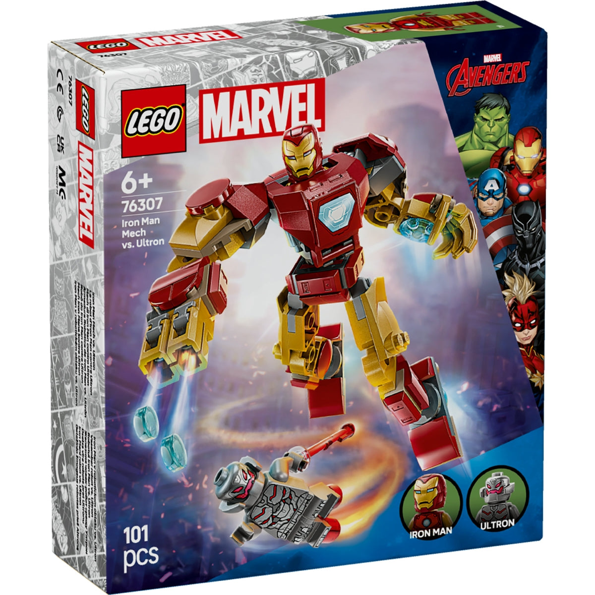 lego lego marvel 76307 mech di ironman contro ultron ean 5702017817804