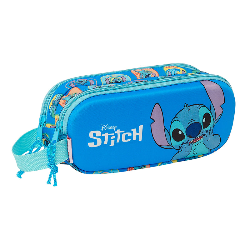 linea scuola astuccio ovale double 3d stitch ean 8412688564606